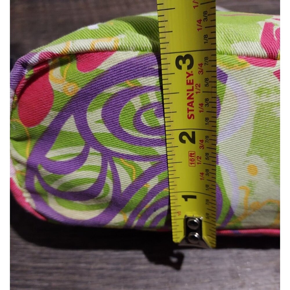 Purse Small Tracie Godi Goove Boho Floral Bag Lime Green Purple Vintage 1990 - Picture 6 of 15